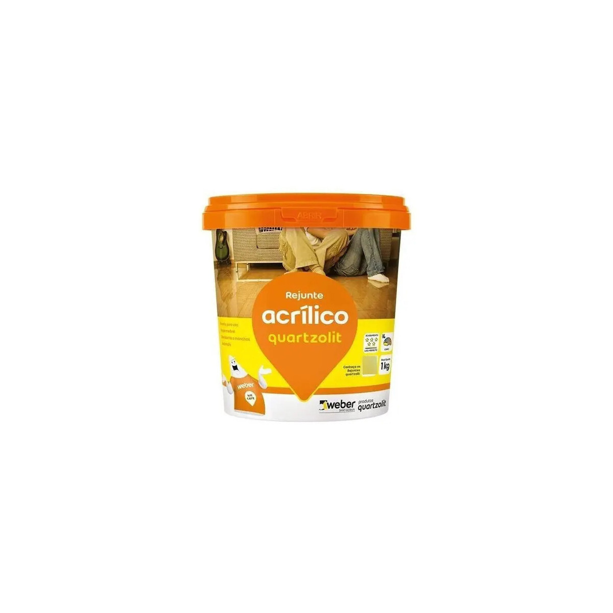 Rejunte Acrílico Monocomponente 1kg Grafite Plus Colarte