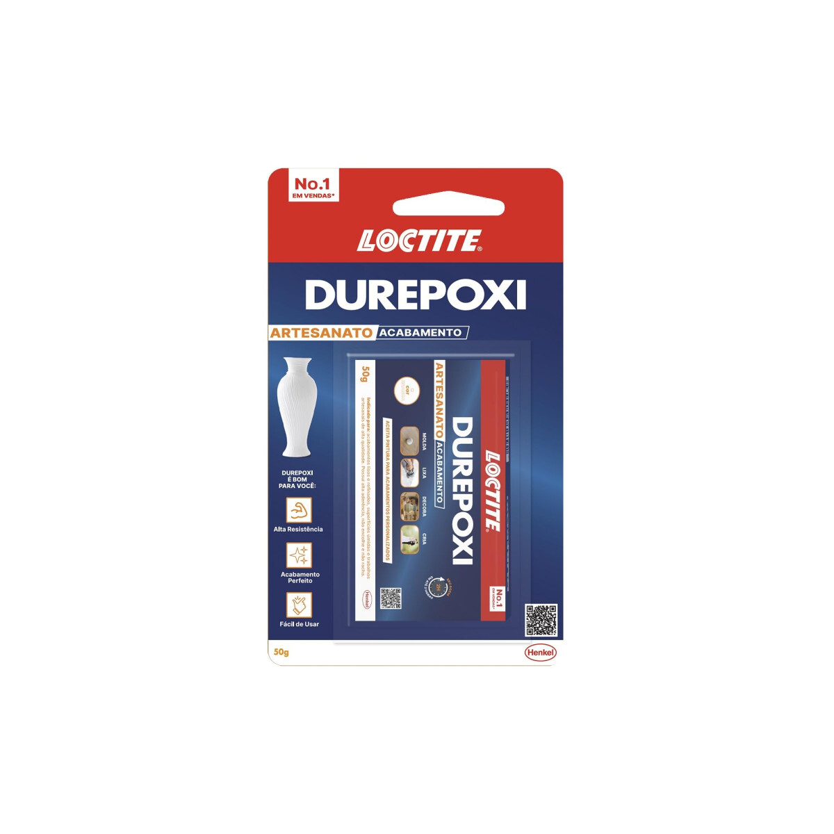 Durepoxi Henkel 100g - Adesivo Epóxi Bicomponente Multiuso