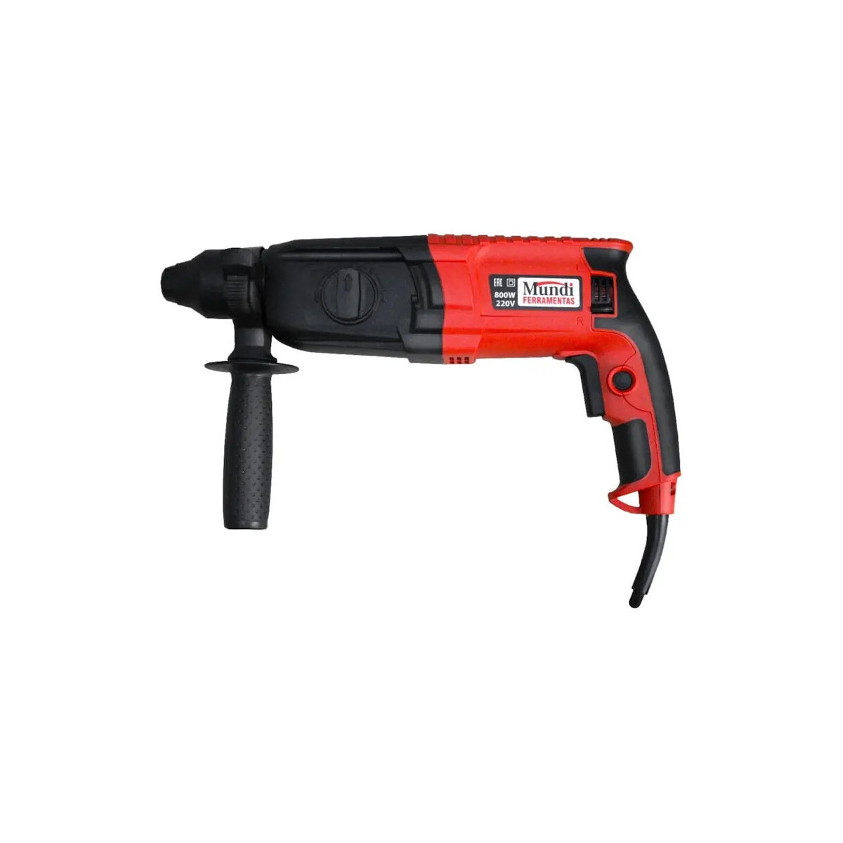 Martelete Rotativo 4 Modos 800w 60hz - Mundi Cor Vermelho