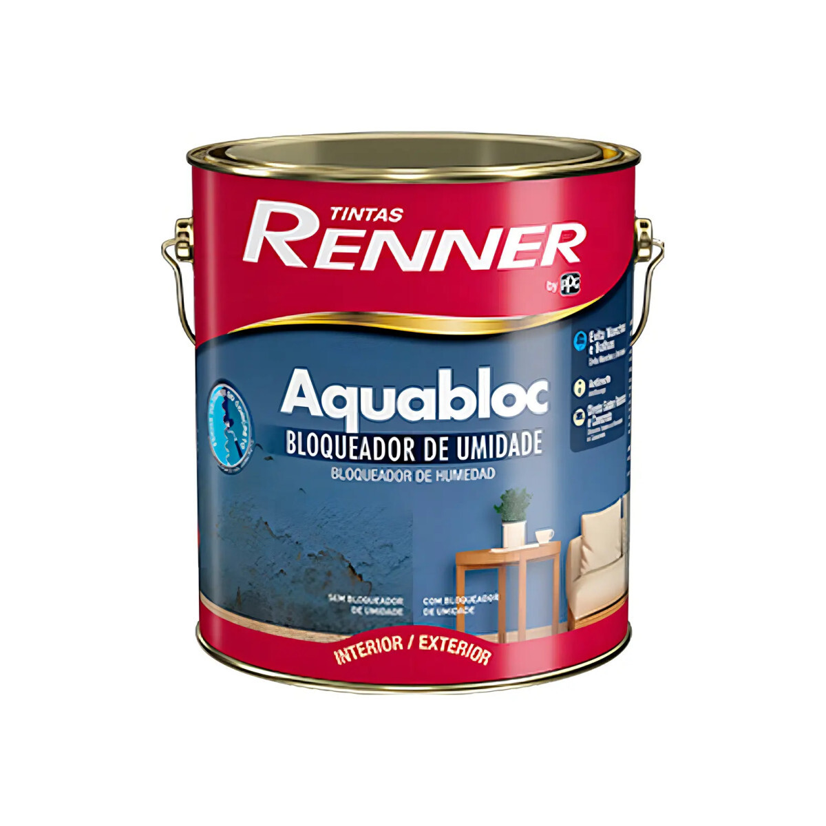 Renner Bloqueador de Umidade Aquabloc 3.6l Concreto Paredes
