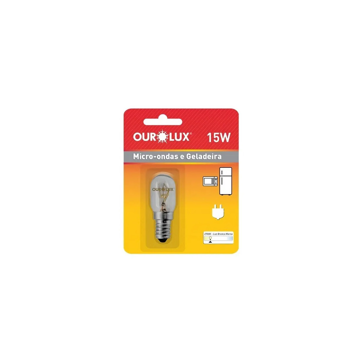 Lampada E14 15w Lustres Geladeiras Microondas Ourolux