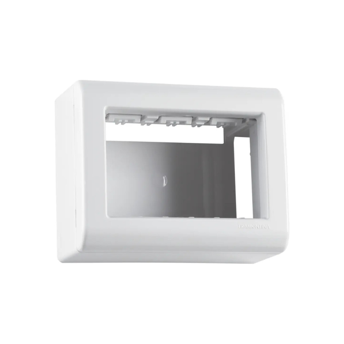 Caixa Sobrepor Lizflex para 3 Módulos Branco Tramontina