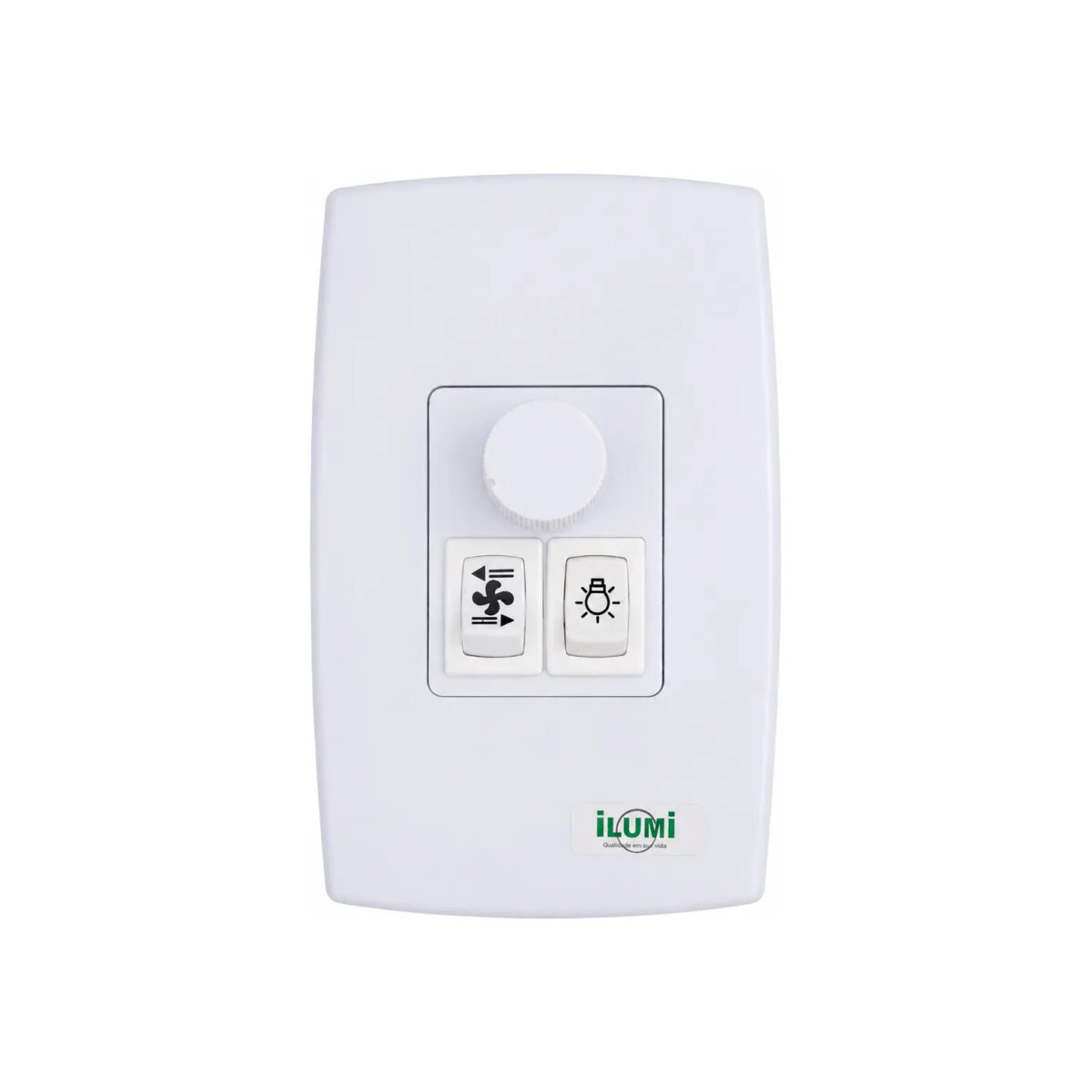 Chave Controle de Ventilador de Teto 2 Interruptor Ilumi