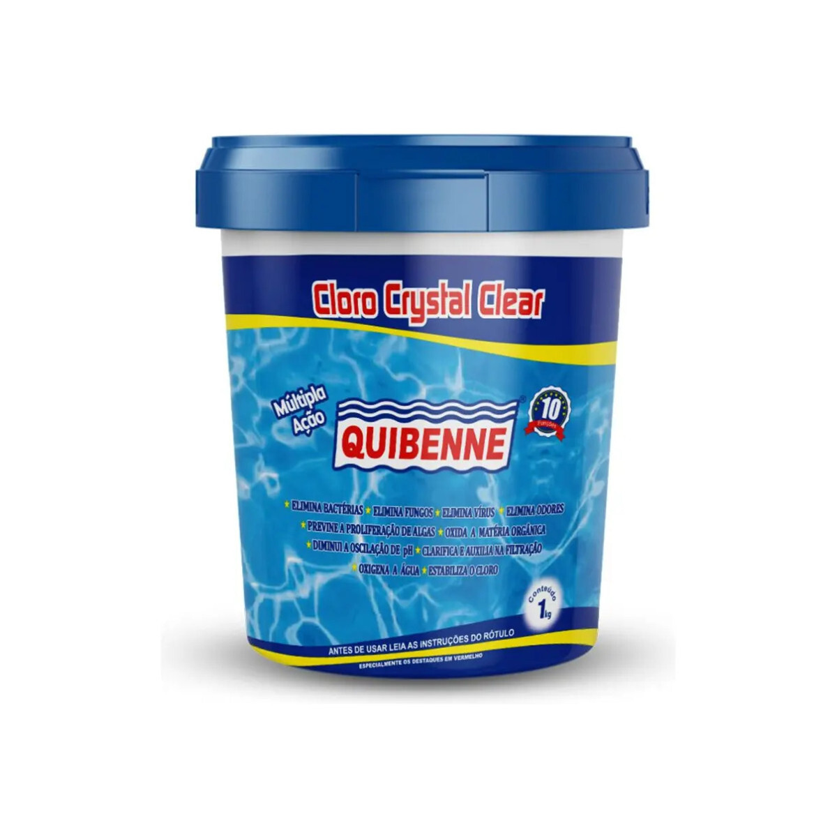 Cloro Crystal Clear 1kg - Quibenne