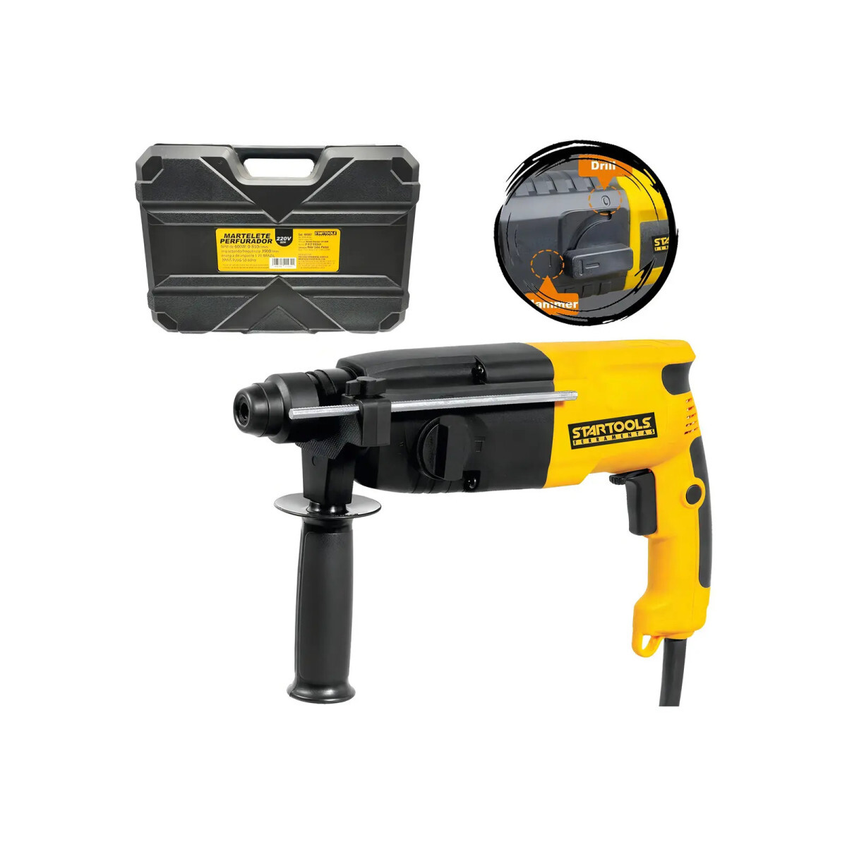 Martelete Perfurador Professional 600w Startools Ar0867