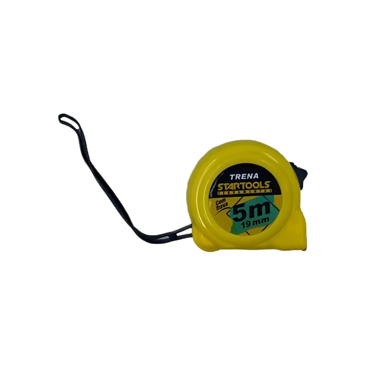 Trena 5m Aço Emborrachada Startools Retrátil com Trava e Gan