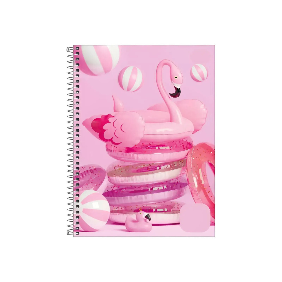Caderno 10 Matérias 200 Folhas Floral Panamericana
