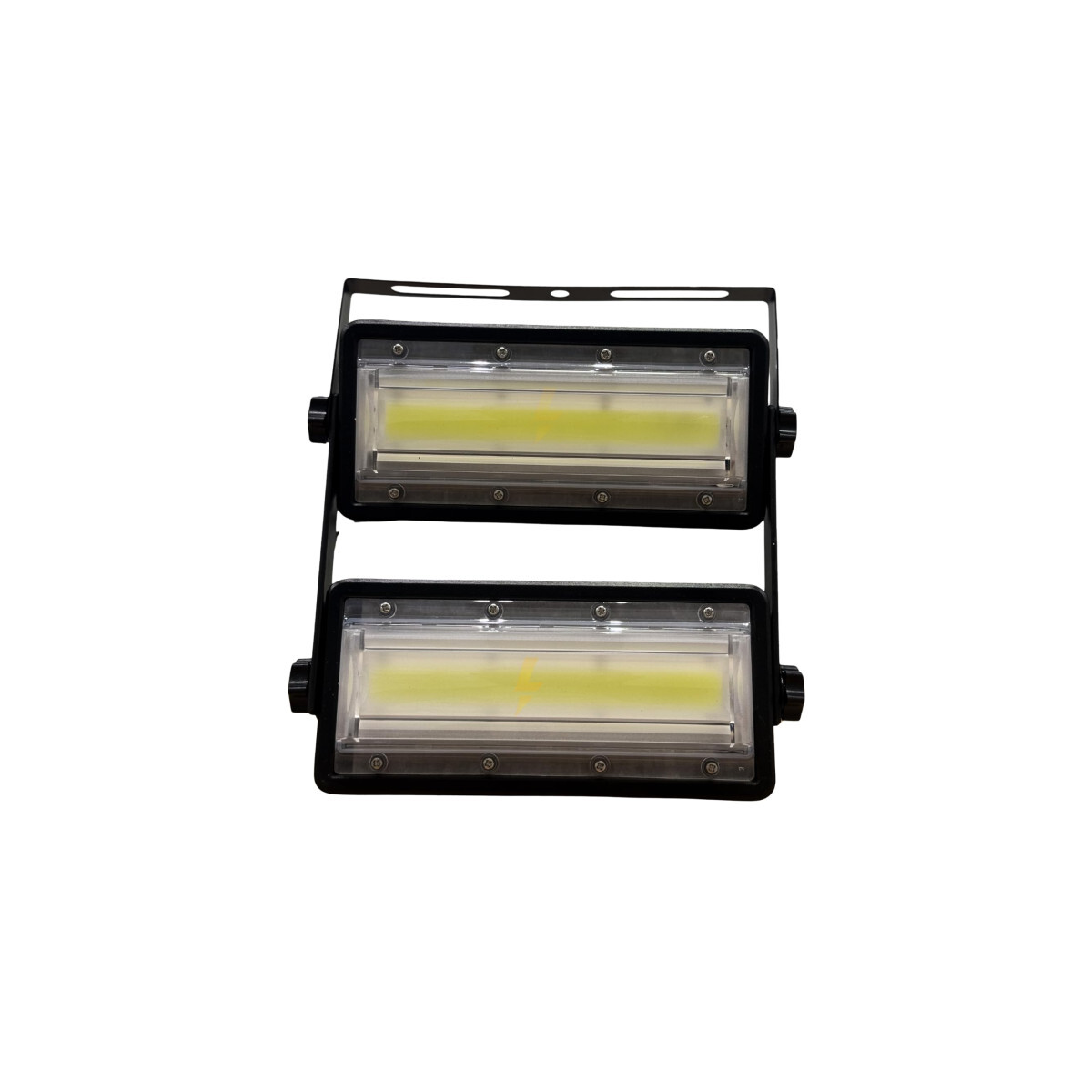 Kit 2 Refletores Led Cristallux 400w 6500k Bivolt Cor Preta