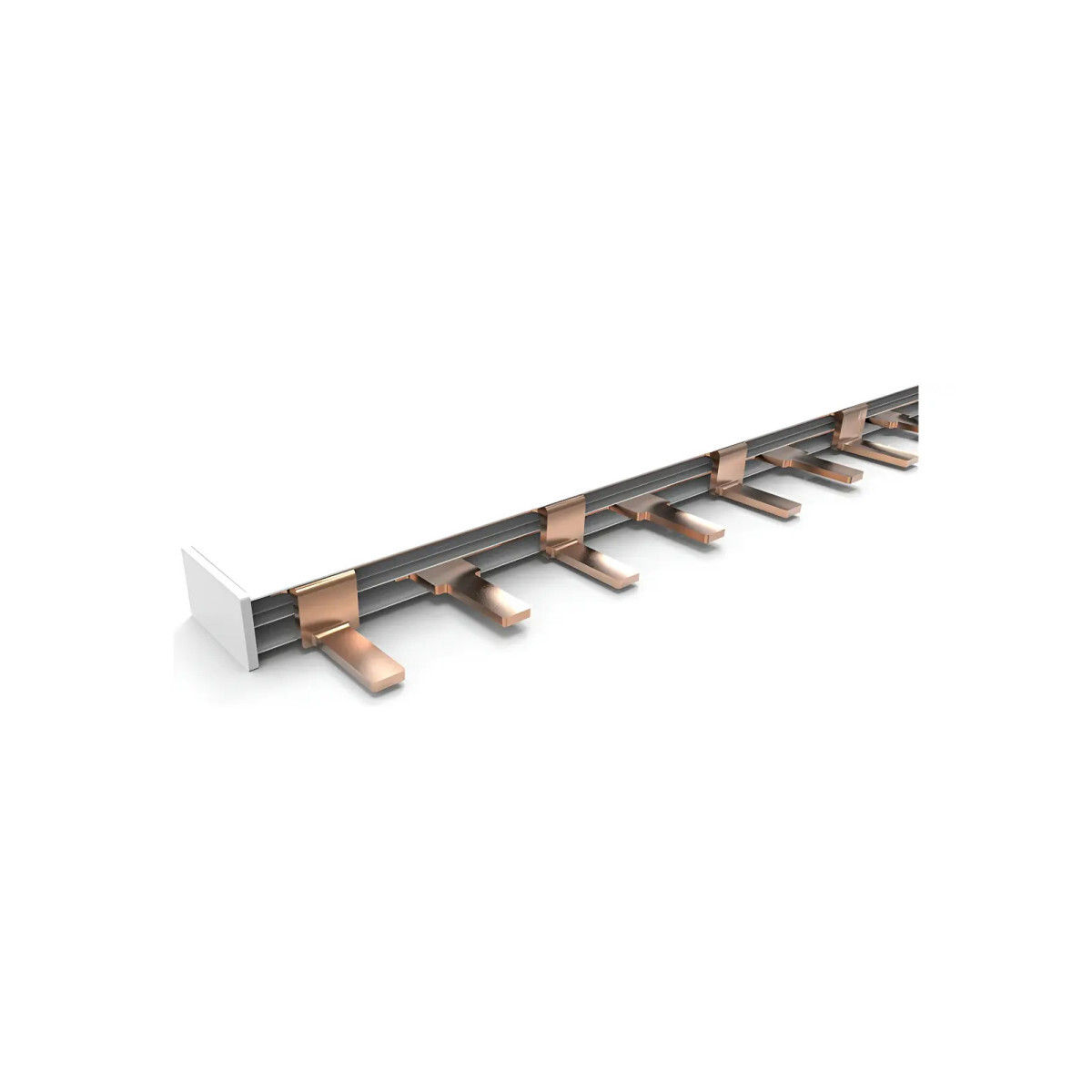 Barramento Tipo Pente Bifásico 12 Polos 63a 21cm Enerbras