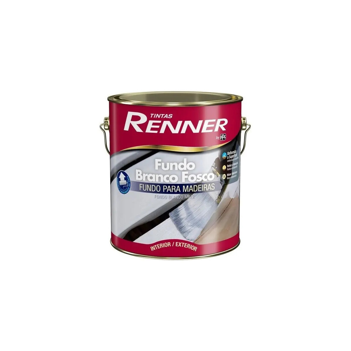 Fundo Branco Fosco Renner 3,6l - Base para Pintura de Alta Qualidade