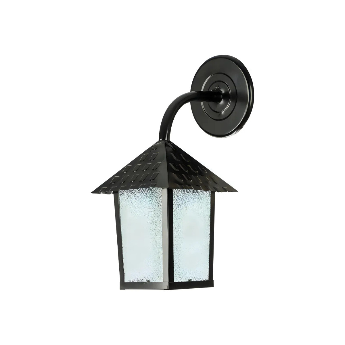 Luminária Arandela Colon Quadrada Blumenau Pendurada Preto