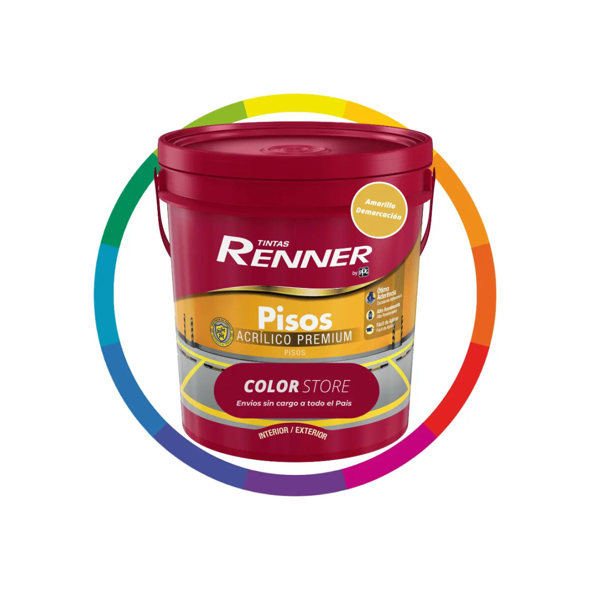 Tinta Piso Fosco 18l Renner Cor Amarelo