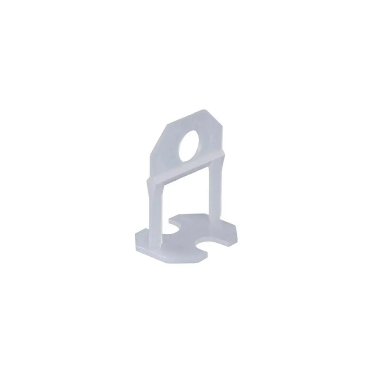 Clips Niveladores Metasul 100 Peças 4cm 2mm Branco Polipropi