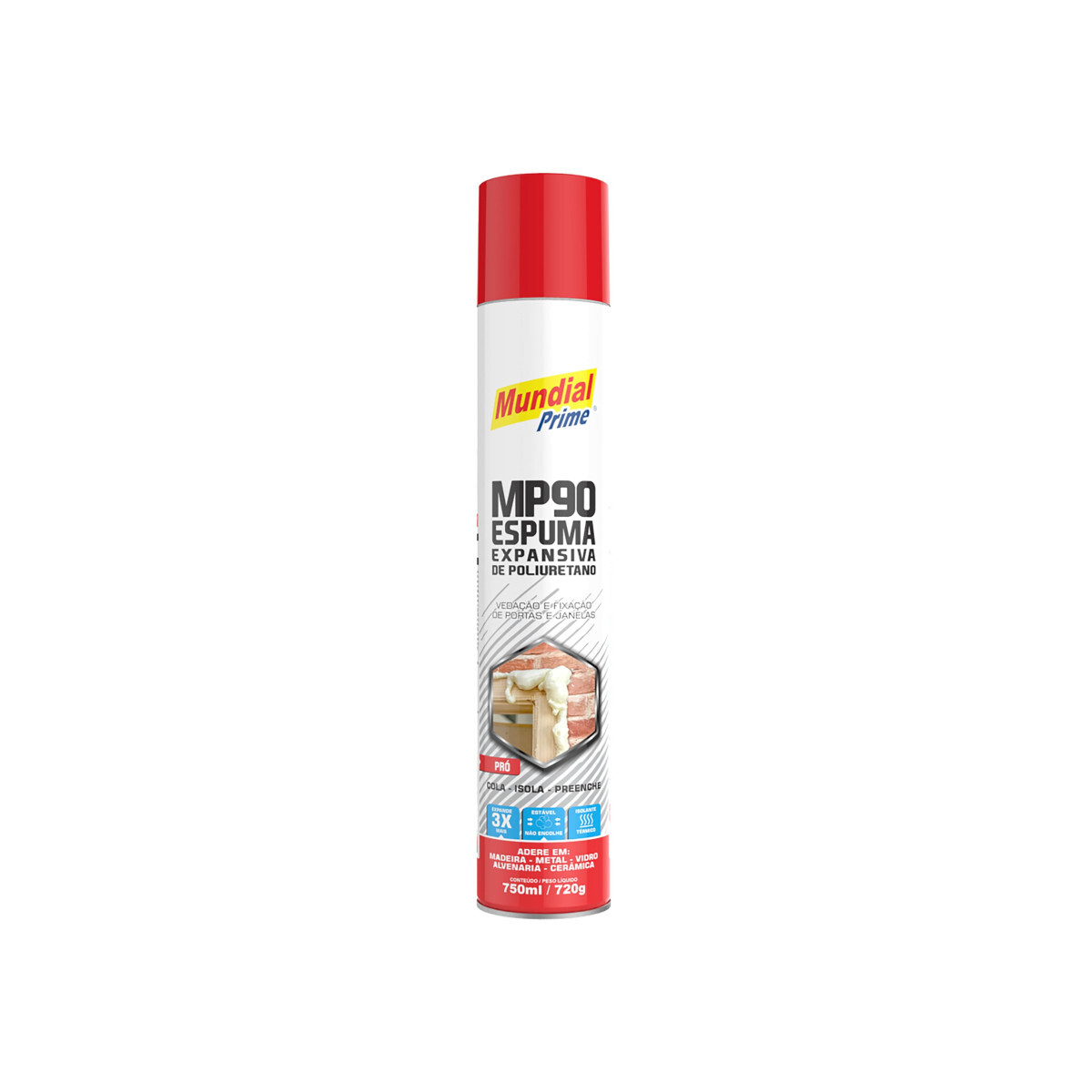 Espuma Poliuretano Firmex 750ml/720g Expansiva Selante Isolante