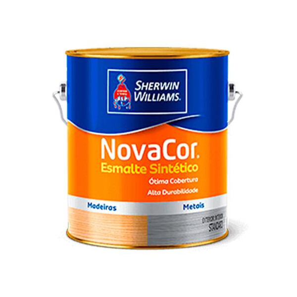 Tinta Esmalte Novacor Acetinado Branco - Galão 3,6 Litros - Sw