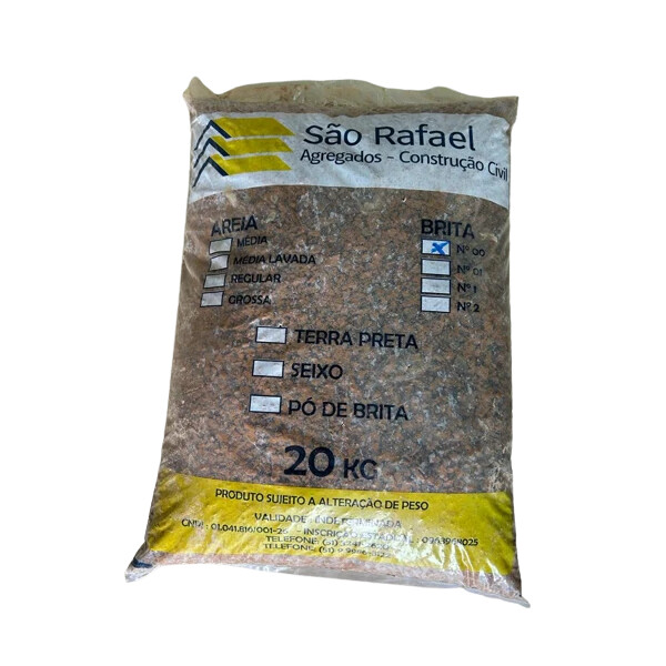 Saco Brita 00 Preta Ou Rosa 20kg