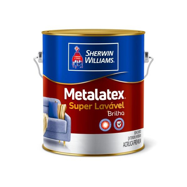 Tinta Brilho Perfeito Metalatex Branco Br - Galão 3,6 Litros - Sw