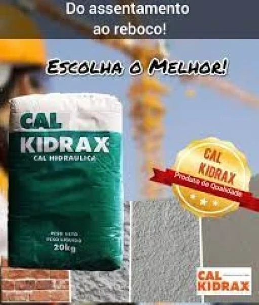 Cal Hidraulica para Reboco Kidrax 20kg