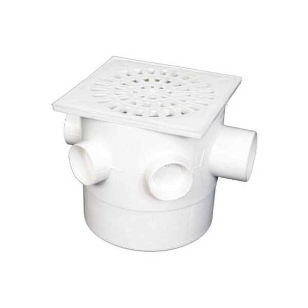 Caixa Sifonada 100x100x50 Quaradada Branca Fortlev