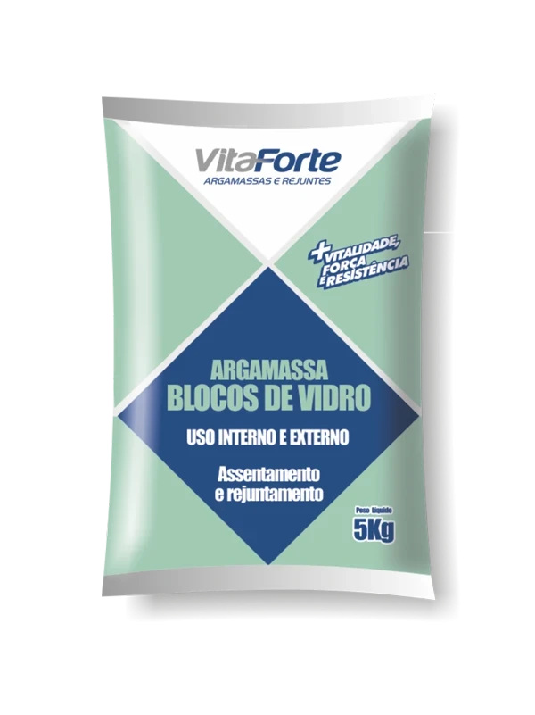 Argamassa Bloco de Vidro 5kg Vitaforte