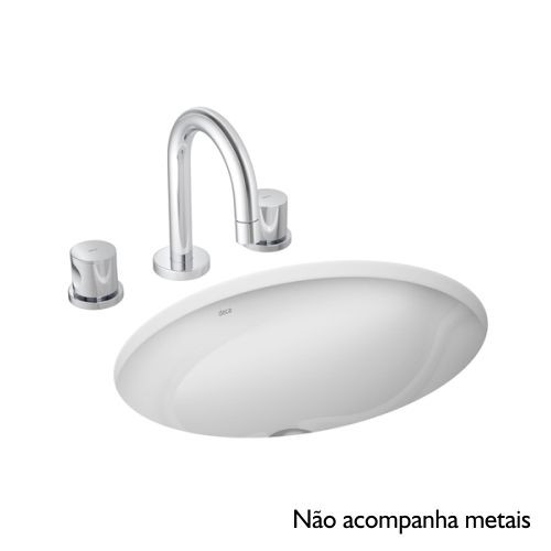 Cuba de Embutir Redonda 360mm Branco Gelo Deca