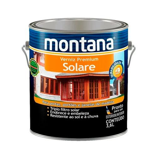 Verniz Solare Natural Alto Brilho - Galão 3,6 Litros - Montana