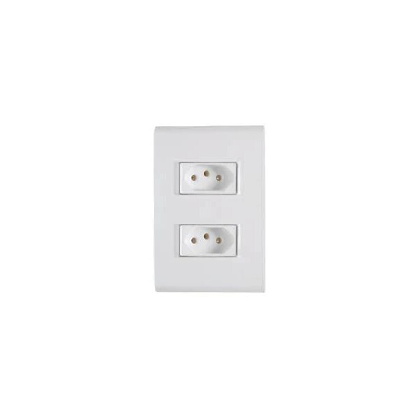 Conjunto 4" X 2" de 2 Tomadas 2p+t 10a 250v - Tramontina