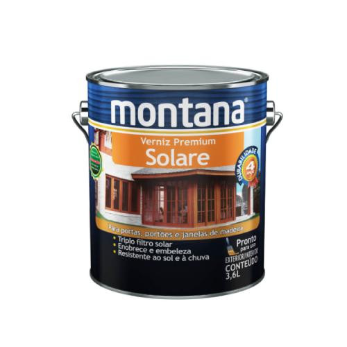 Verniz Solare Mogno Alto Brilho - Galão 3,6 Litros - Montana
