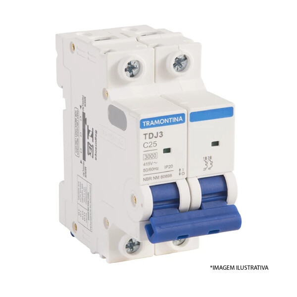 Disjuntor Branco 2 X 25a