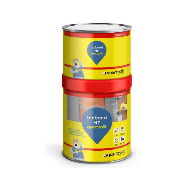 Cola Tecbond para Ferro e Concreto Mf Quartzolit 1kg
