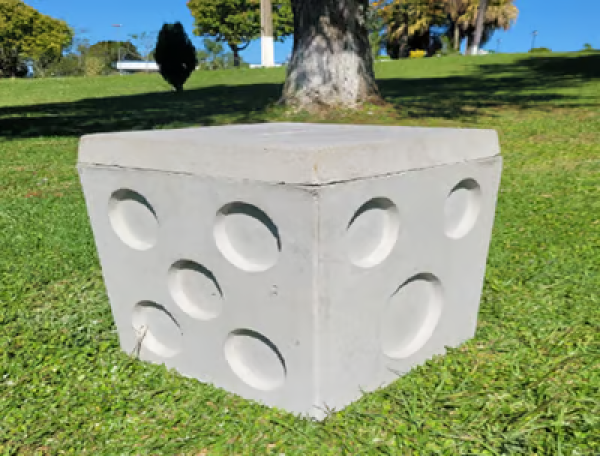 Caixa Concreto com Tampa 50x50x50