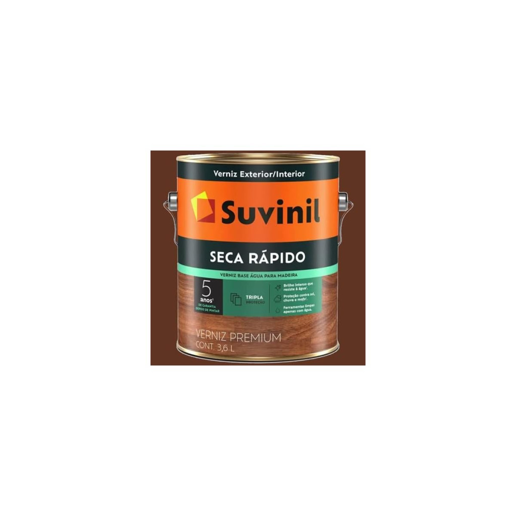 Verniz Suvinil Brilhante Base água 3,6l Imbuia