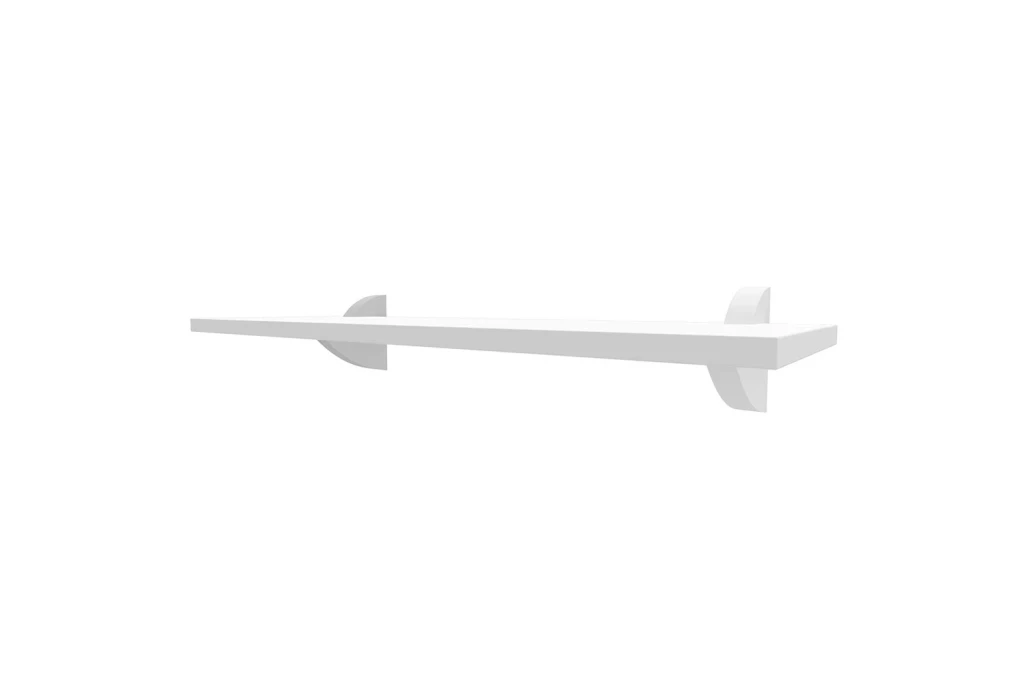 Prateleira em Mdp Suporte Clip 25x100cm Branco