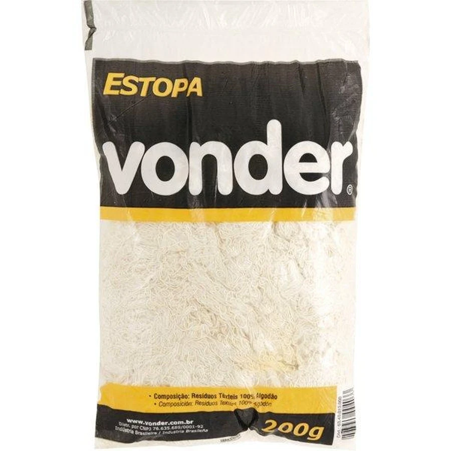 Estopa Branca para Polimento 200g - Vonder