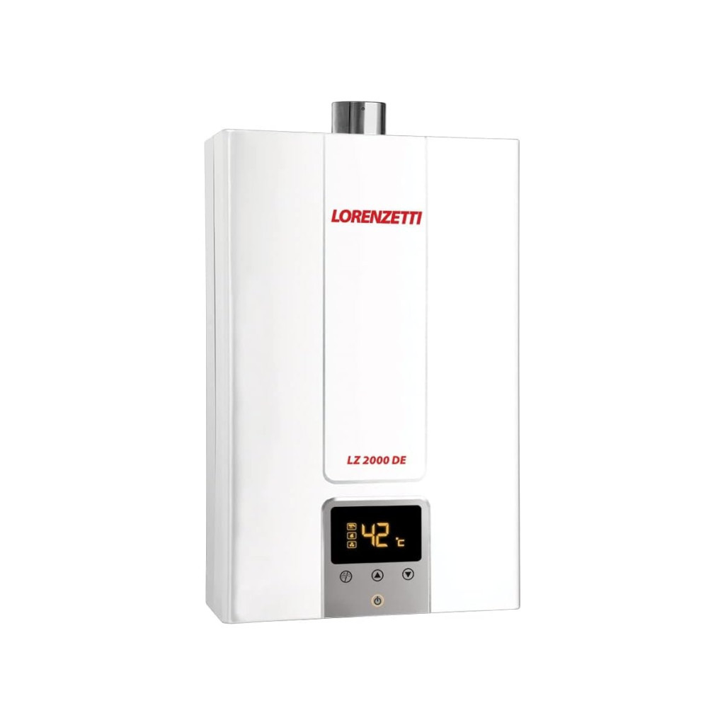Lorenzetti Aquecedor de água a Gás Lz 2000 De-b Glp Digital 20l/min, Branco, Lz2000de-b Glp