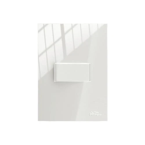1 Interruptor Simples Soft 10a250vca Horizontal com Placa On - Mectronic