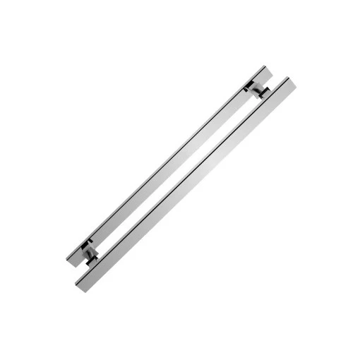 Puxador Duplo Reto Inox 30x10x600mm Escovado Stam