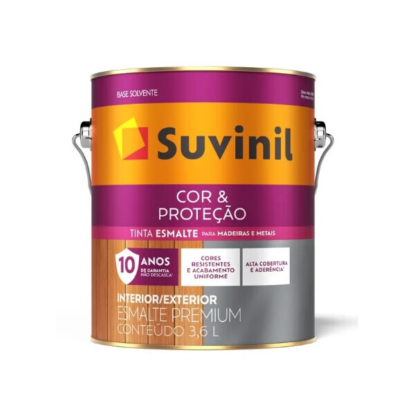 Suvinil Esmalte Acetinado Base a 0,80 Lt - Solvente (nova)