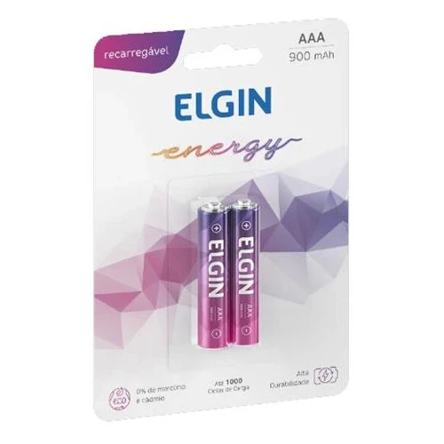 Elgin Pilha Recarregavel Aaa-1000 com 2