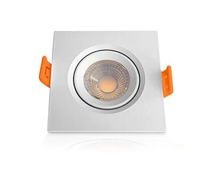 Lâmpada Superled Mini Spot Quadrado 3w Bivolt 6400k - Ourolux