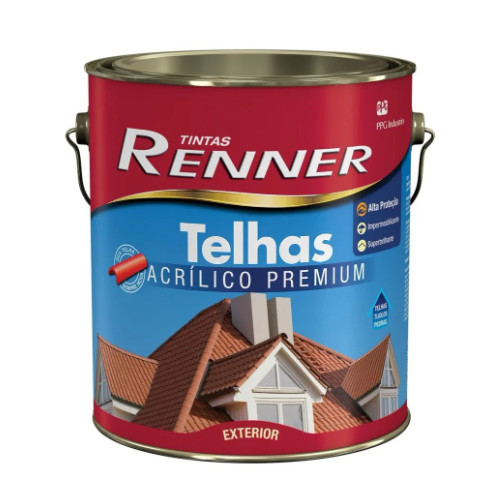 Tinta Telhas Vermelho óxido 3,6 Litros Renner