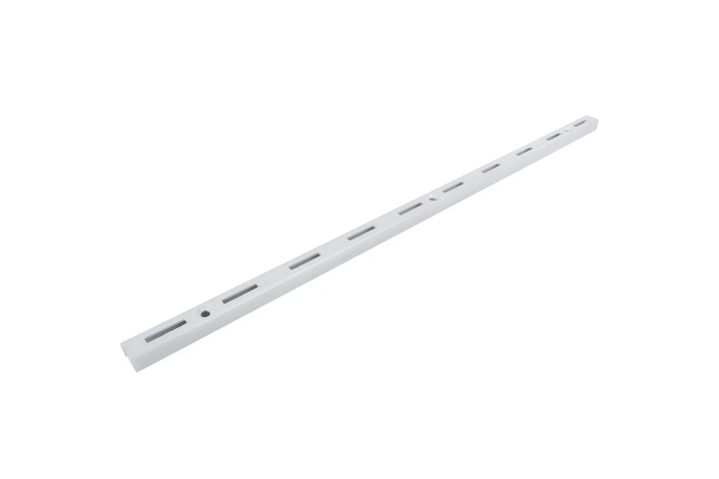 Trilho Simples em Aço para Prateleira 150cm Branco