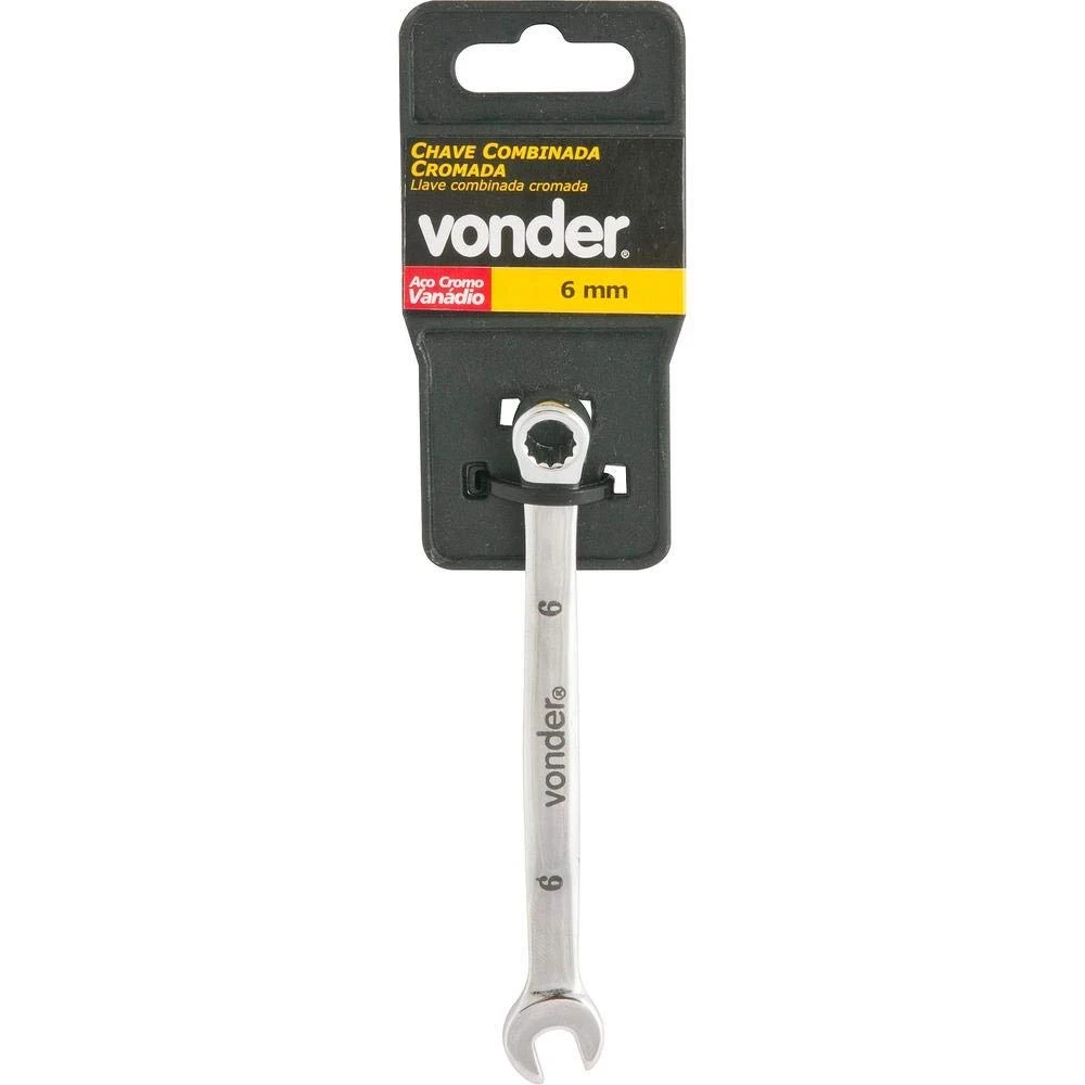 Chave Combinada 8 Mm Cromada Encartelada, Vonder Vdo270