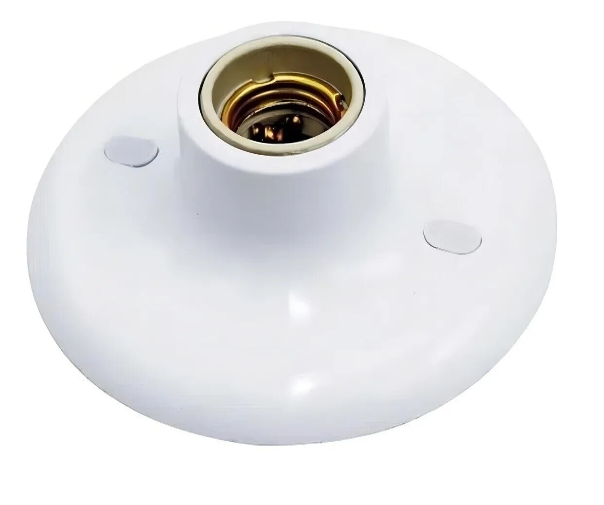 Plafon Plastico C/bico de Porcelana Branco