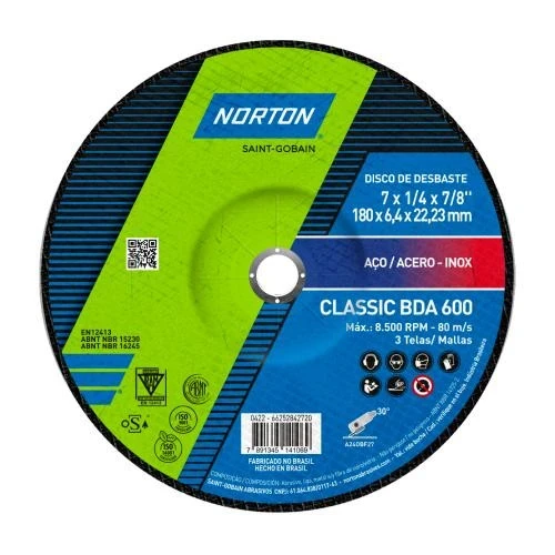 Disco de Desbaste 7'' - Norton