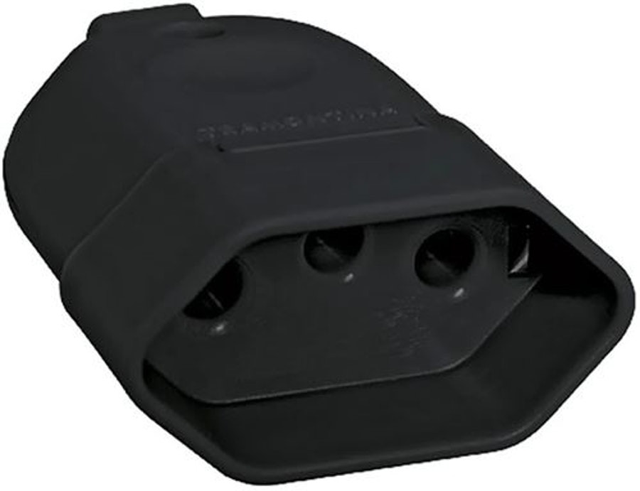 Plugue Fêmea 2p+t 20a 250v Preto - Tramontina