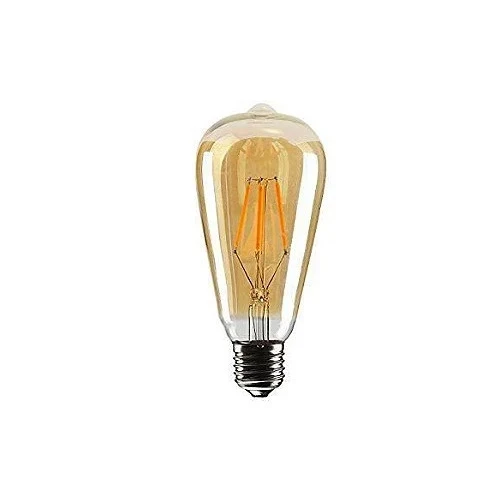 Lamp Led Filamento 4w Pera St64 Ambar