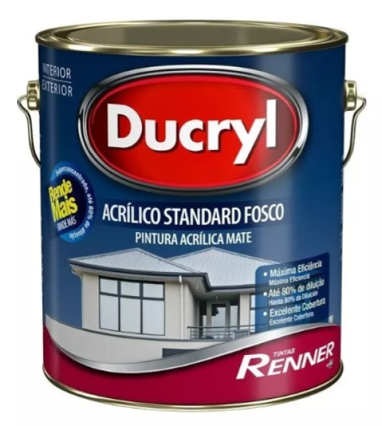 Tinta Acr Ducryl Fosc Perola 3,6lt Renner