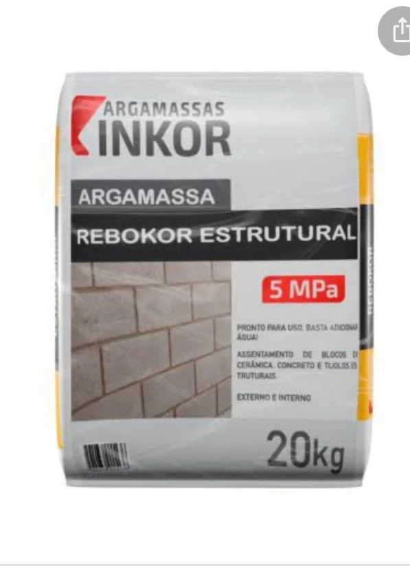 Massa Pronta Rebokor Estrutural Inkor 20kg