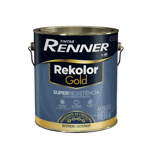 Tinta Rekolor Gold Semi Brilho Branco 3,2 Litros Rv 3600 Renner